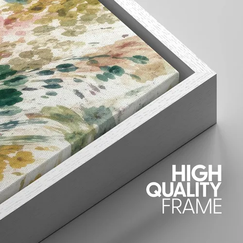 Miniatura 120 de SIGNWIN Lienzo enmarcado para pared, arte con pinceladas de flujo neutro en tonos beige abstractos, ilustraciones, arte moderno, decorativo