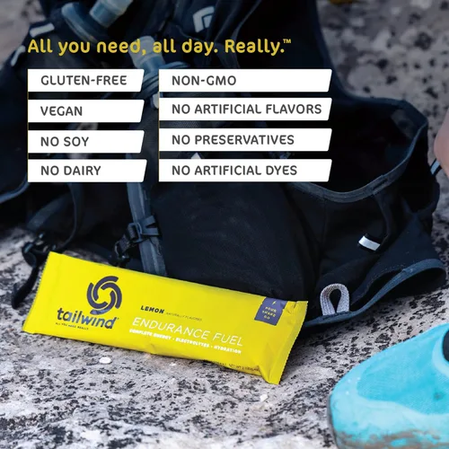 Miniatura 4 de Tailwind Nutrition Endurance Fuel, Polvo de Bebida Deportiva Porción Individual con Electrolitos, Sin OGM, Libre de Soja, Lácteos y Gluten, Apto