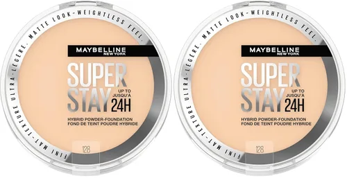 Miniatura 20 de Maybelline Super Stay Hasta 24HR Base en Polvo Híbrida, Maquillaje de Cobertura Media a Completa, Acabado Mate, 220, 1 Unidad SUPERSTAY POLVO 220