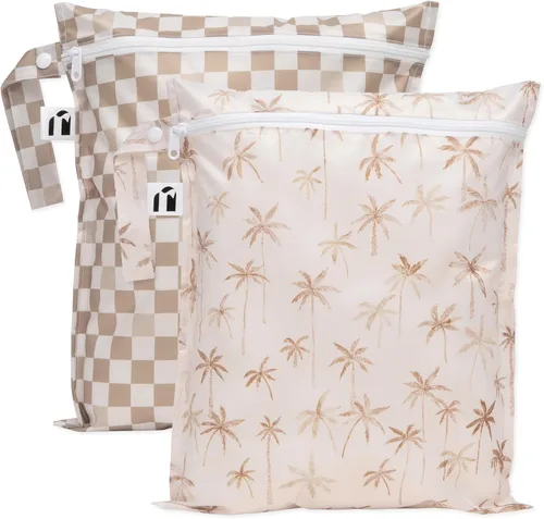 Miniatura 13 de Bumkins - Bolsa húmeda impermeable más grande - Para bebé, viajes, traje de baño, pañales de tela, piezas de bomba, piscina, gimnasio, artículos