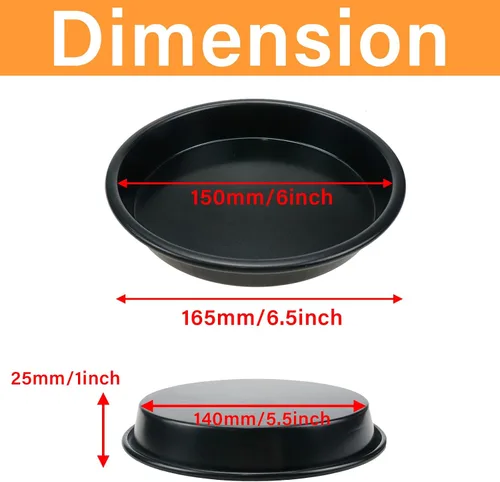 Miniatura 2 de Bandeja antiadherente de aluminio para hornear de 6 pulgadas para herramientas de cocina saludables y duraderas
