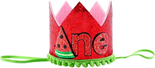 Miniatura 27 de Conjunto de 4 piezas de 3 piezas para bebé, diseño de sandía, para el primer cumpleaños, para tarta, de manga corta, pañales, con tirantes