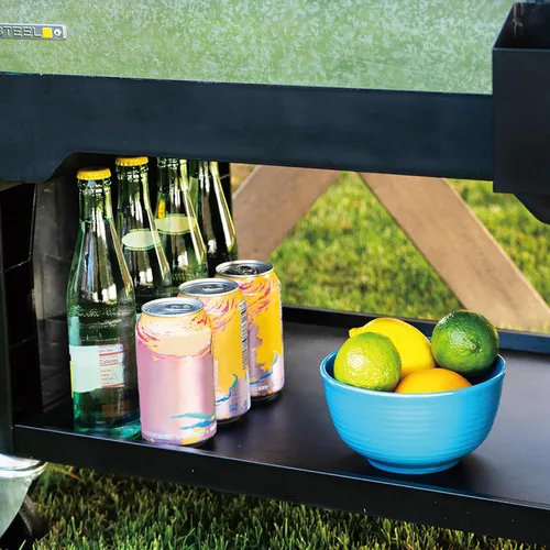 Miniatura 10 de Permasteel Enfriador de patio rodante: gran hielera para exteriores con ruedas, enfriador de bebidas para patio trasero, barbacoa, portón trasero