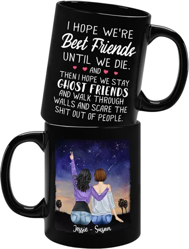 Miniatura 22 de Taza de café con texto en inglés "Best Friends Are The Sisters We Choose Ourselves We Choose Ourselves para mujeres, mejores amigas, taza de café