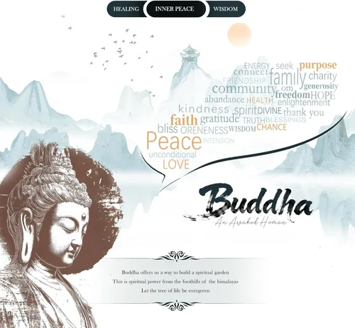 Miniatura 2 de FENGSHUI-CAISHEN Estatua de Little Buddha en pirámide de organita de cristal curativo, piedra arenisca azul con figura de Buda bebé, decoración