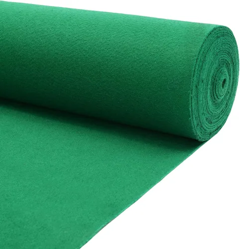 Miniatura 12 de DYNAMI Alfombra gruesa azul para pasarela, 3 x 33 pies, 360 GSM, 0.197 in, antideslizante, para bodas, decoración de eventos especiales, doble cara