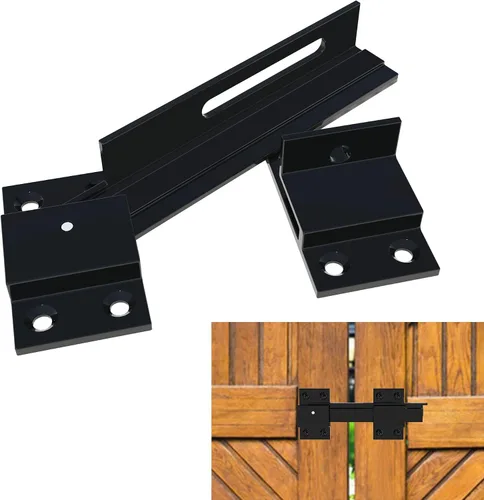 Cerradura de puerta abatible de 6 pulgadas, pestillo de puerta de seguridad de aleación de aluminio con orificio para candado, pestillos de puerta
