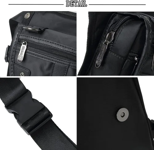 Miniatura 20 de Riñonera táctica al aire libre para hombres y mujeres, bolsa multifuncional para el muslo para motocicleta, bicicleta, senderismo, viajes, pesca