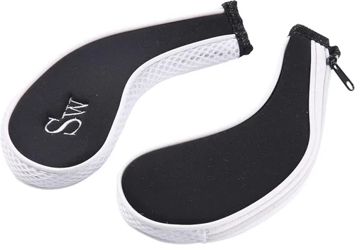 Miniatura 2 de Neopreno Cremallera Golf Club Hierro Cabeza Cubiertas Hierro Cubiertas 10pcs/Set Negro&blanco
