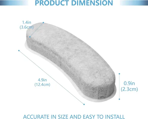 Miniatura 5 de Filtros de repuesto de carbón para fuente de gato compatibles con fuente de agua para perros grandes W600, dispensador automático de agua