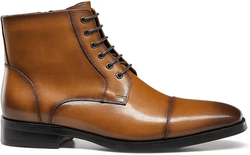 Miniatura 3 de GIFENNSE Botas de vestir para hombre, botas Chelsea formales para hombre