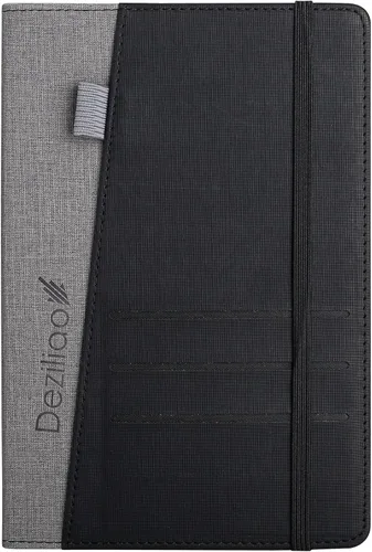 Miniatura 11 de Cuadernos forrados para diario, con lazo para bolígrafo. Cuadernos de tapa dura para trabajo, papel grueso de 100 Gsm con bolsillo