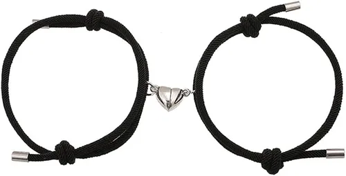 tenghong2021 2 pulseras magnéticas para parejas para mujeres y hombres, pulsera a juego de atracción de sol y luna, regalos para novio, novia, mejor
