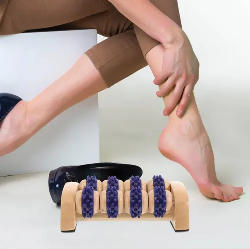 Miniatura 9 de Healifty Rodillo masajeador de pies portátil de 5.51 pulgadas, rodillo de masaje manual de pies para alivio muscular y relajación con cómodo diseño