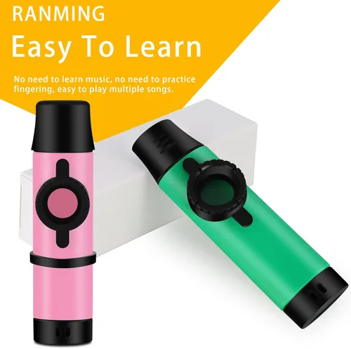 Miniatura 2 de RANMING Paquete de 6 coloridos kazoos de plástico para fiestas, suministros para adultos, varios colores (rojo, verde, rosa, blanco, negro, azul)