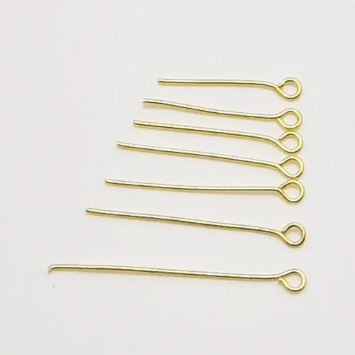 Miniatura 3 de Chenkou Craft 700 pines surtidos de 7 tamaños para hacer joyas (dorado, mezcla)