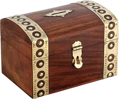 Miniatura 2 de Caja de ahorro de dinero con banco de monedas, bancos para adultos, alcancía de madera para vacaciones (Design_3)