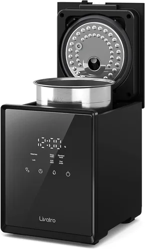 Humidificador de vapor caliente de acero inoxidable de 3L con función de limpieza fácil y vapor caliente, humidificadores de niebla de aire 4L negro