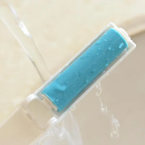 Miniatura 3 de Paquete de 2 rodillos removedores de pelo portátiles, plegables, reutilizables, para alfombras, sábanas y peines 2mix(1rojo+1azul)