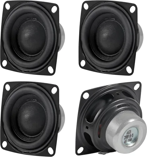 Miniatura 8 de 4 unidades de altavoz de audio de 4 ohmios, 3 W, 1.5 pulgadas, rango completo, woofer estéreo HiFi - Negro