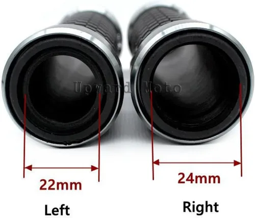 Miniatura 2 de Manillar de motocicleta para Yamaha FZ6 FZ6S FZ 6 Accesorios de motocicleta 7/8 pulgadas 0.866 in Agarres de manillar Protector de empuñadura Barra