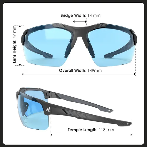 Miniatura 4 de EDGE Gafas de seguridad Tacana Antivaho azul claro