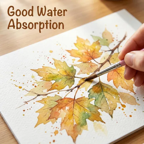 Miniatura 3 de 82 hojas de papel de acuarela de 5 x 7 pulgadas, papel de prensa fría de 110 lb/230 GSM, papel de color de agua blanca para niños, adultos