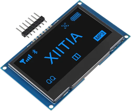 Miniatura 6 de 2 unids 2.42 pulgadas 128x64 OLED LCD módulo SSD1309 7 Pin SPI/IIC I2C interfaz serie para Arduino UNO R3 (luz azul)