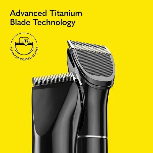 Miniatura 8 de The Beard Club Recortadora de barba para hombres – Cortadora eléctrica inalámbrica recargable de barba y pelo – Alta potencia 7000 RPM – 8 guías