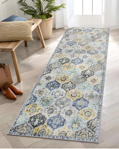 Miniatura 56 de Lahome - Alfombra de marroquí tejida, alfombra para cocina, pasillo, antideslizante, pasillo para entrada, pasillo de lavadero, dormitorio, 274 x