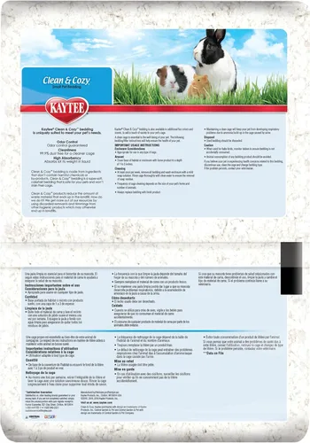 Miniatura 8 de Kaytee Clean & Cozy - Ropa de cama de papel blanco, hecha para animales pequeños, 100 litros, paquete de 2