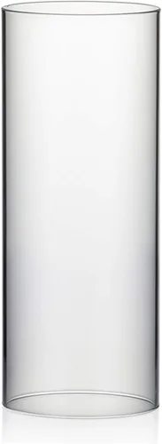 Miniatura 30 de WGVI Funda para portavelas Hurricane, ancho de 2 pulgadas, altura de 12 pulgadas, portavelas cilíndrico de vidrio transparente, tubo de chimenea