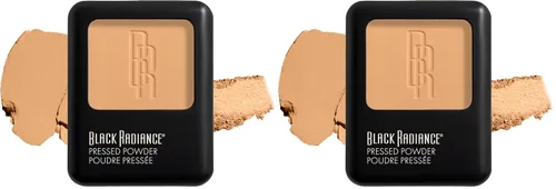 Miniatura 6 de Black Radiance Polvo prensado, acabado mate rico en pigmentos para tonos de piel claros, compacto absorbente de aceite con espejo y esponja