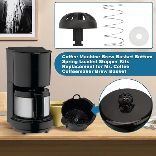 Miniatura 4 de Showingo Kit de tapón de repuesto para máquina de café con resorte inferior compatible con Mr. Coffee 112435-000-000 185774-000-000 Hamilton