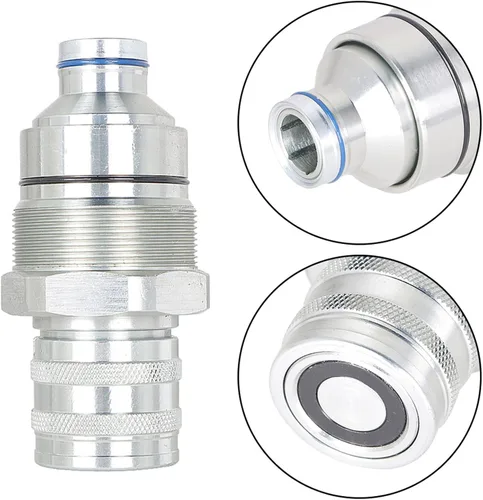 Miniatura 4 de 7246802 7246799, kit de acoplador de cara plana macho y hembra compatible con cargadora de minicargadora Bobcat