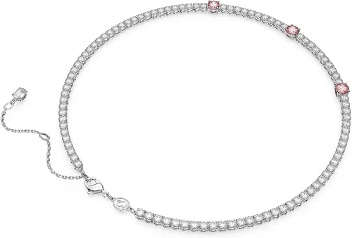 Miniatura 4 de SWAROVSKI Colección de collares de cristal de matriz, cristales transparentes, cristales rosados, cristales amarillos, rodio y acabados en tono
