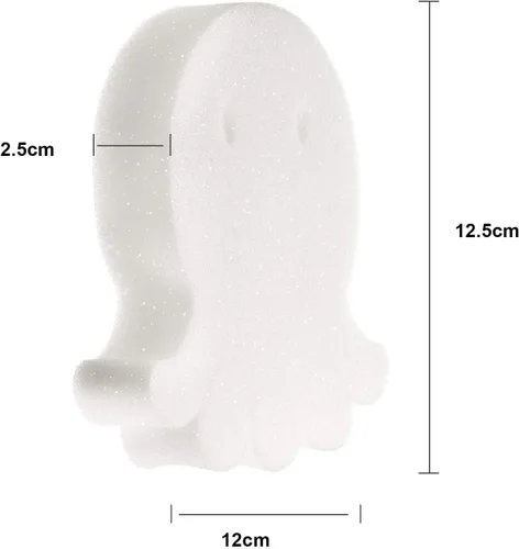 Miniatura 2 de Boao 16 esponjas absorbentes de aceite para bañera de hidromasaje, piscina y spa (pulpo, blanco)