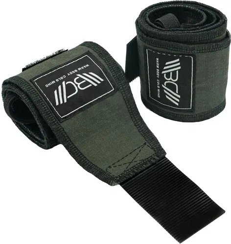 Miniatura 11 de WARM BODY COLD MIND - Premium Cotton Weight Lifting Wrist Wraps for Cross Training, Powerlifting, Deadlift, Weightlifting, Gym, Wrist Straps