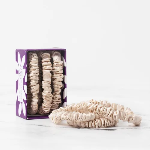 Miniatura 8 de Mulberry Park Silks 100% seda pura, paquete de 3 unidades, evita el encrespamiento, reduce la rotura, suave para todo tipo de cabello, accesorios