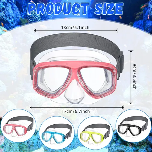 Miniatura 2 de Flutesan Gafas de natación para niños y jóvenes con cubierta para la nariz, correa elástica, máscara de buceo, natación, impermeable, gafas