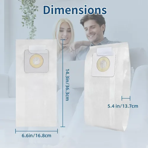Miniatura 4 de Paquete de 10 bolsas de repuesto para aspiradora Bissell PowerForce 1739 3522 3525 3545 3550 3554 6592 Series, repuesto # 32120 10