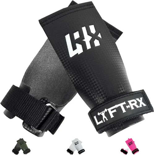 Miniatura 7 de Empuñaduras de fibra de carbono para levantamiento de pesas, entrenamiento cruzado, dominadas, musculares, agarre sin agujeros, ajuste de gimnasia