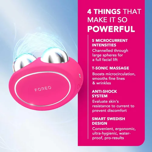 Miniatura 3 de FOREO Paquete Bear Desafiante de la Edad - Dispositivo Facial de Microcorriente Bear + 2 x Suero Conductivo 1 fl.oz. - Masajeador Facial Anti