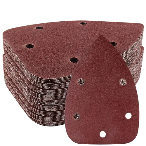 Miniatura 25 de 25 Piezas Papel de Lijado para Detalle de Ratón 40 Grano 5 Agujeros Hojas de Lijado para Ratón con Gancho y Bucle Almohadillas de Lijado para 140mm