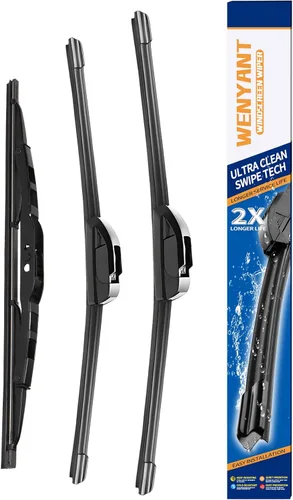 Miniatura 7 de 28"/12"/12" Limpiaparabrisas compatibles con Nissan Versa Note 2014-2019, limpiaparabrisas delanteros y traseros para mi auto, equipo original