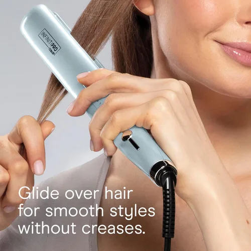 Miniatura 5 de INFINITI PRO Conair SmoothWrap - Plancha plana de doble ion de 1 pulgada, plancha plana de 1 pulgada que produce más volumen y menos encrespamiento