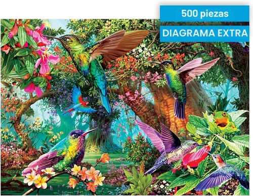 Miniatura 6 de Buffalo Games - Hummingbird Garden - Steve Read - Rompecabezas de 500 piezas para adultos - Rompecabezas de naturaleza vibrante perfecto para noches