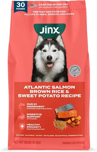 Miniatura 21 de Jinx Comida seca premium para perros de razas pequeñas - Croquetas de salmón real y batata dulce con superalimentos para el apoyo inmunológico
