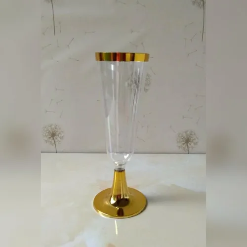 Miniatura 9 de TemBe 50 copas de champán de plástico desechables, vasos de tostado de 5 onzas para decoración, bodas, cumpleaños, fiestas de despedida de soltera