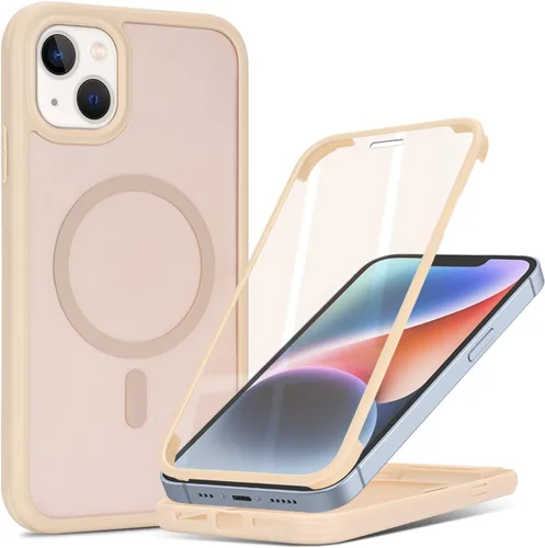 Miniatura 46 de Funda magnética para iPhone 12 mini con protector de pantalla integrado, compatible con MagSafe, para Apple 12 Mini, fundas de cuerpo completo